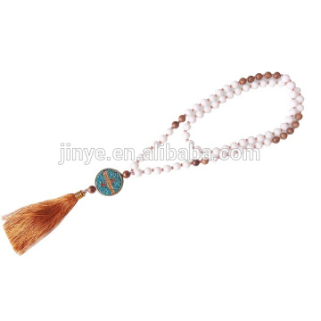 Bohème perlé collier pompon bijoux Boho collier